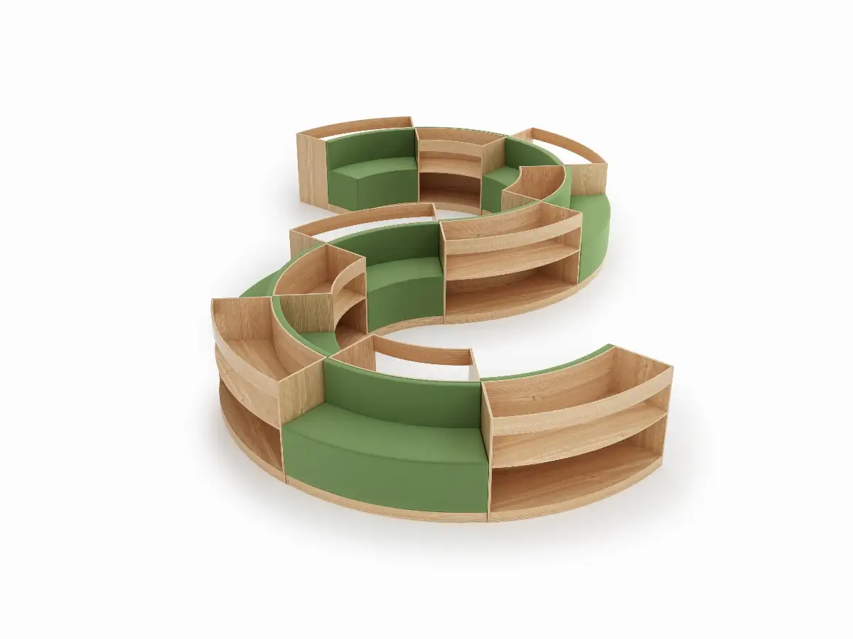 Canape Modulys Circle Wood