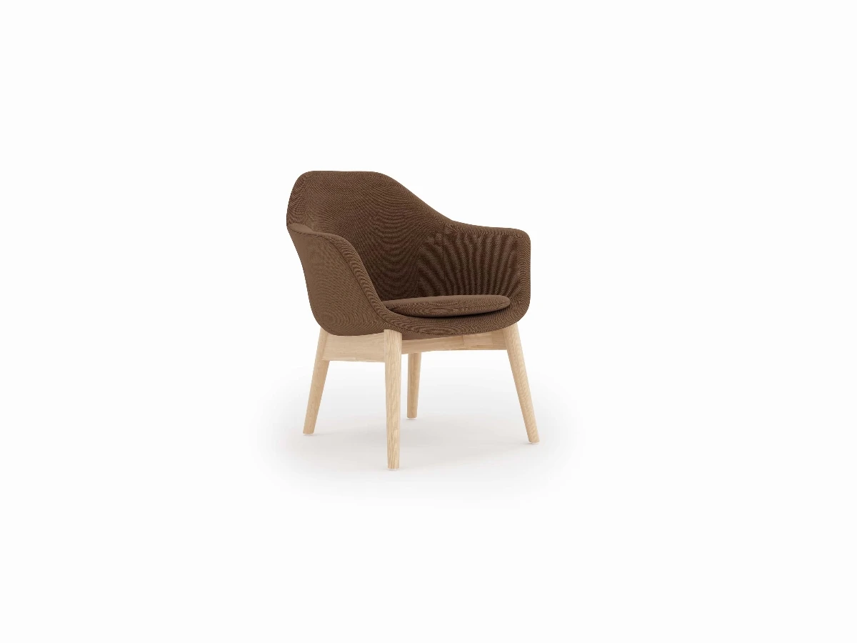 Chaise Elva Wood marron