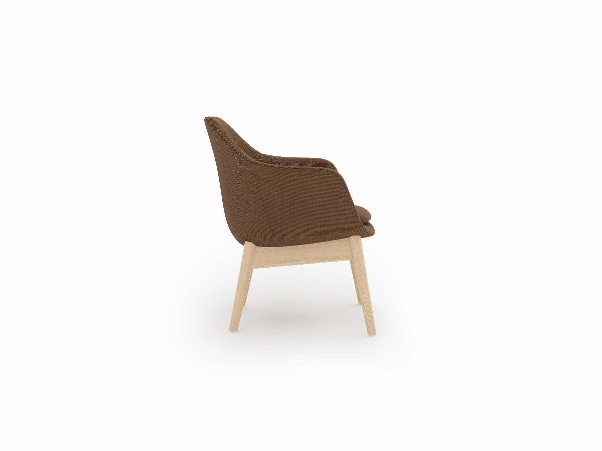 Chaise Elva Wood marron