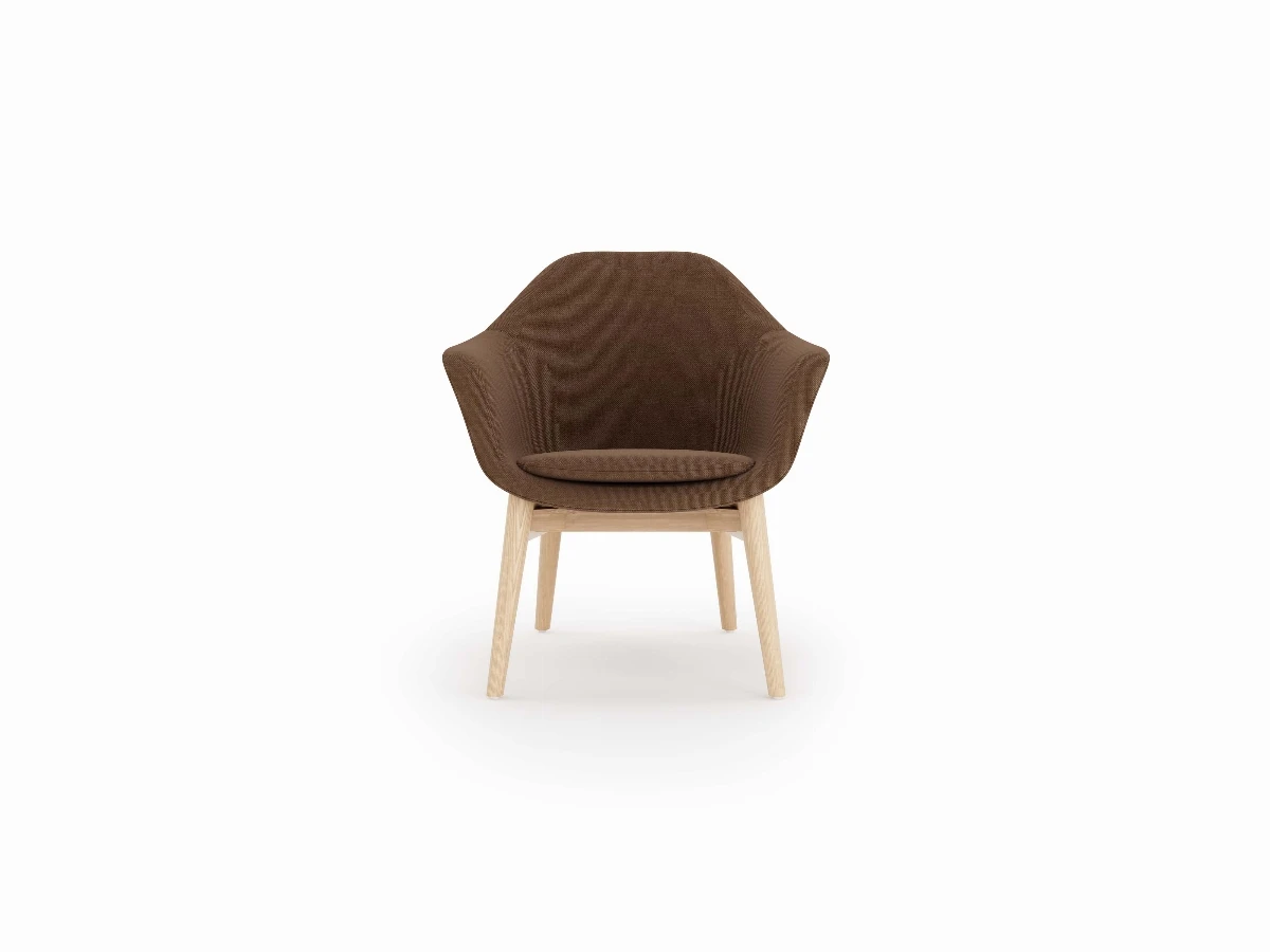 Chaise Elva Wood marron