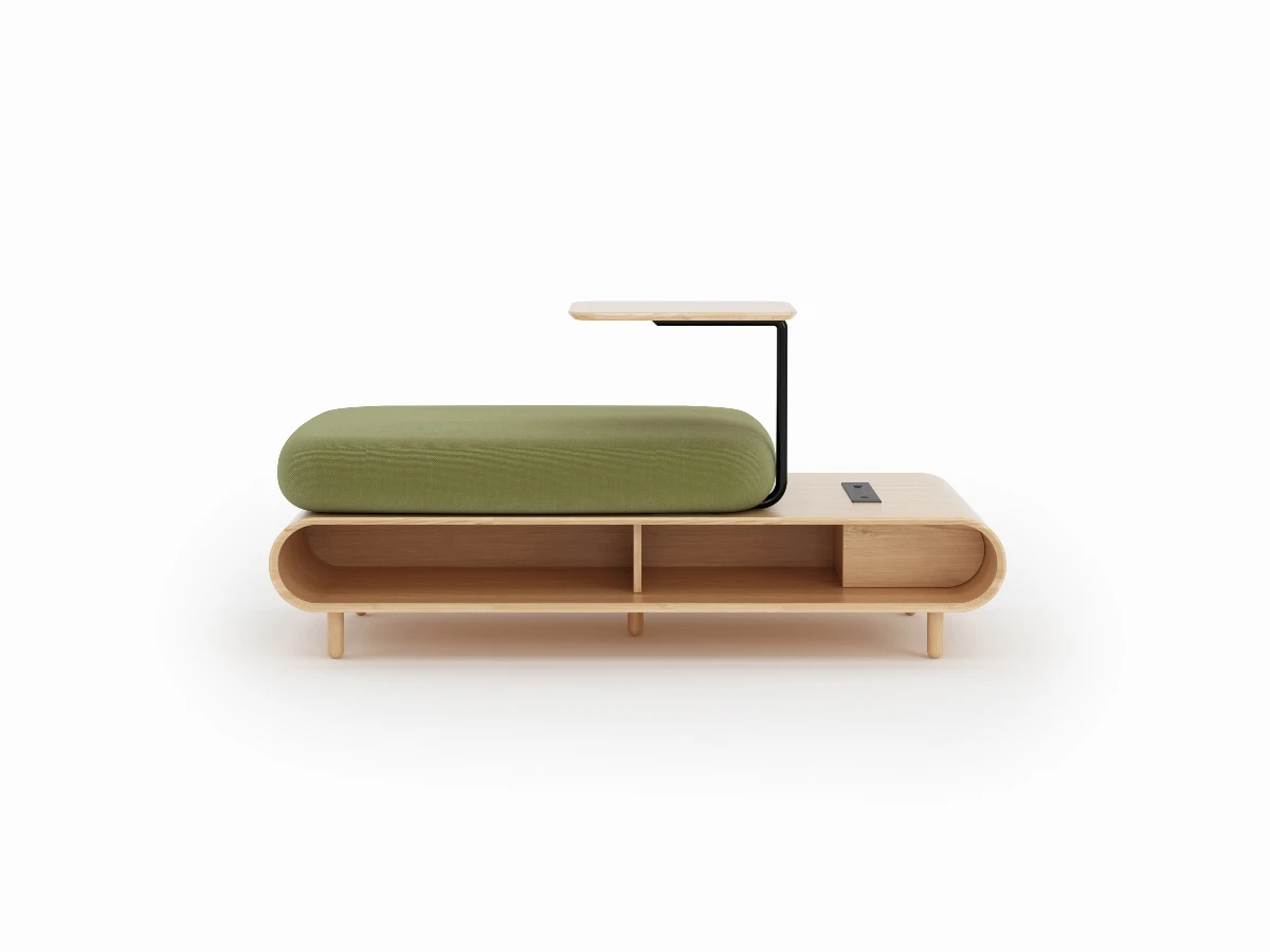 Mobilier espace d’attente Velora Confort USB Tissu