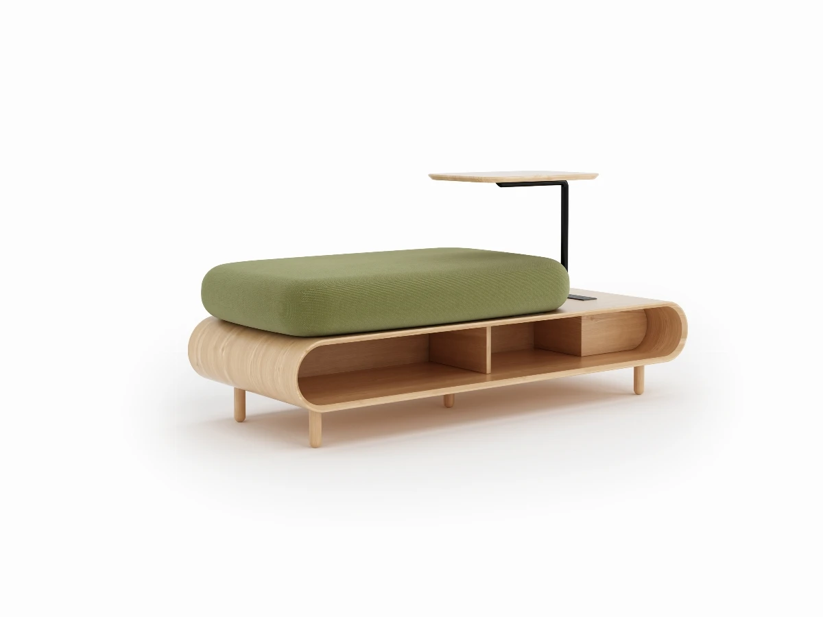 Mobilier espace d’attente Velora Confort USB Tissu