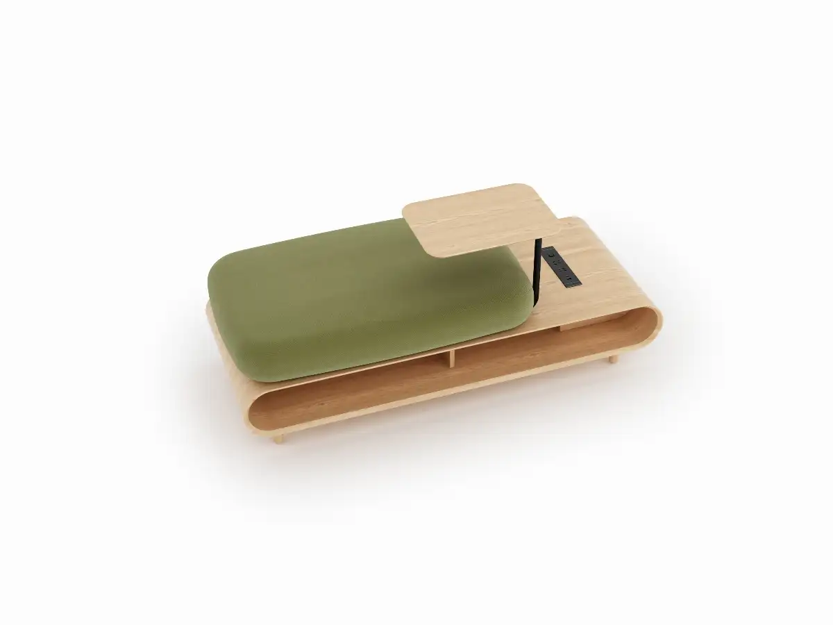 Mobilier espace d’attente Velora Confort USB Tissu